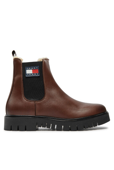 Tommy Jeans Боти тип челси Chelsea EN0EN02626 Кафяв - Mera.bg