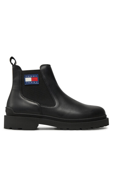 Tommy Jeans Боти тип челси EM0EM01448 Черен - Mera.bg