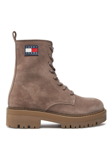 Tommy Jeans Боти Tjw Urban Lace Up Suede EN0EN02630 Кафяв - Mera.bg