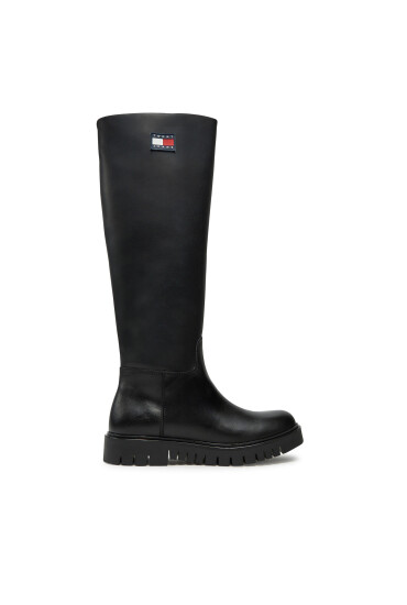 Tommy Jeans Ботуши Tjw Long Shaft Boot EN0EN02627 Черен - Mera.bg