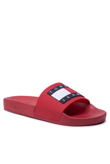 Tommy Jeans Чехли Mens Flag Pool Slide EM0EM01021 Deep Crimson XNL - Mera.bg
