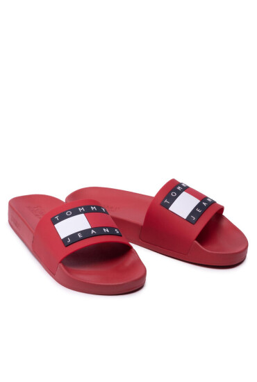 Tommy Jeans Чехли Mens Flag Pool Slide EM0EM01021 Deep Crimson XNL - Mera.bg