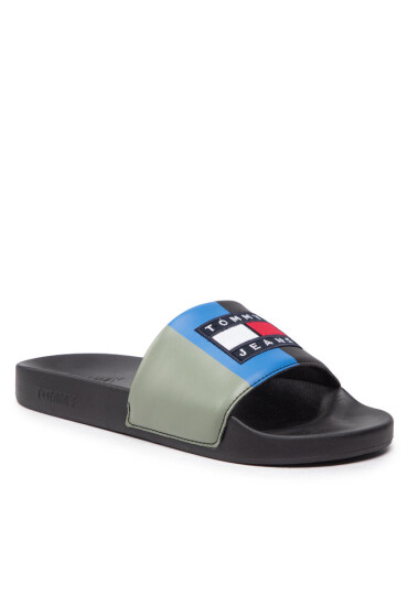 Tommy Jeans Чехли Block Archive Poolslide EM0EM01048 Black BDS - Mera.bg