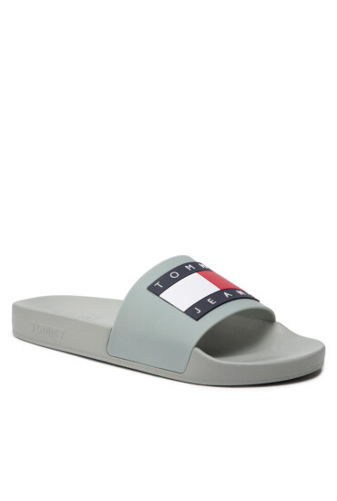 Tommy Jeans Чехли Mens Flag Pool Slide EM0EM01021 Faded Willow PMI - Mera.bg