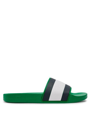 Tommy Jeans Чехли Rubber Th Flag Pool Slide FM0FM04263 Зелен - Mera.bg