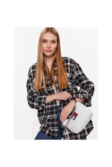 Tommy Jeans Дамска чанта Tjw Heritage Shoulder Bag AW0AW14112 Сив - Mera.bg