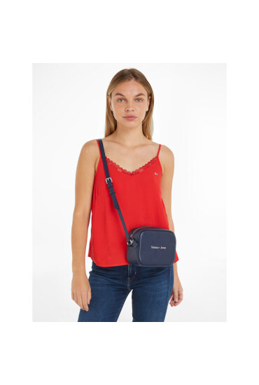 Tommy Jeans Дамска чанта Camera Bag AW0AW15029 Тъмносин - Mera.bg