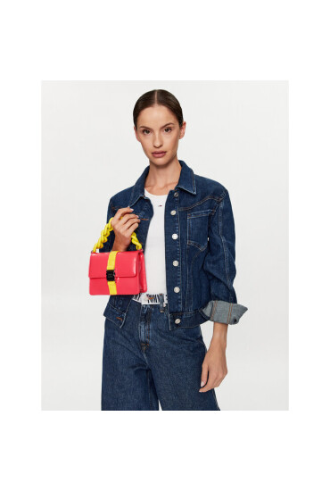 Tommy Jeans Дамска чанта Item Flap Crossover AW0AW14828 Червен - Mera.bg
