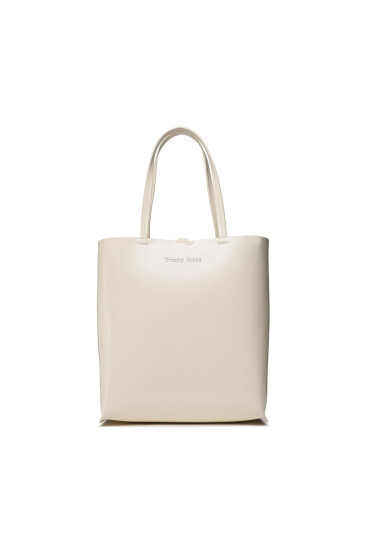 Tommy Jeans Дамска чанта Must North South Patent Tote AW0AW15540 Екрю - Mera.bg