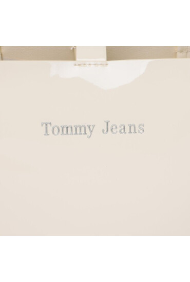Tommy Jeans Дамска чанта Must North South Patent Tote AW0AW15540 Екрю - Mera.bg