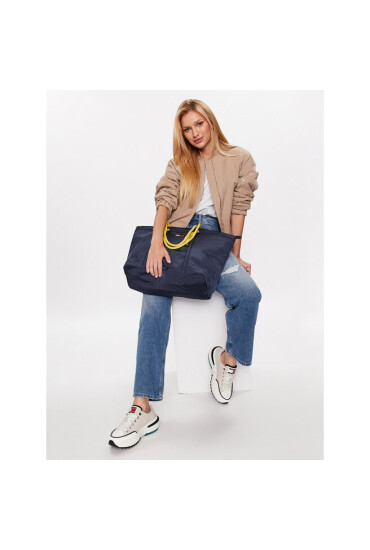 Tommy Jeans Дамска чанта Tjw Beach Summer Tote AW0AW14583 Тъмносин - Mera.bg