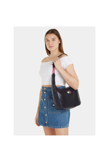 Tommy Jeans Дамска чанта Tjw Black Ink Shoulder Bag AW0AW15394 Черен - Mera.bg