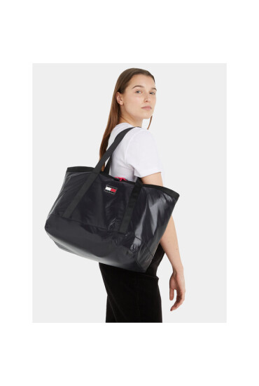 Tommy Jeans Дамска чанта Tjw Black Ink Tote AW0AW15402 Черен - Mera.bg