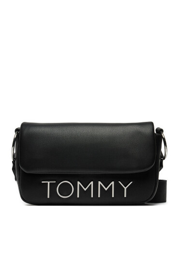 Tommy Jeans Дамска чанта Tjw Bold Elongated Flap Cross. AW0AW16258 Черен - Mera.bg