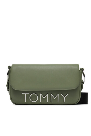 Tommy Jeans Дамска чанта Tjw Bold Elongated Flap Cross. AW0AW16258 Зелен - Mera.bg