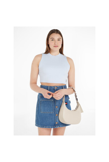 Tommy Jeans Дамска чанта Tjw Bold Shoulder Bag AW0AW15433 Bleached Stone AEV - Mera.bg