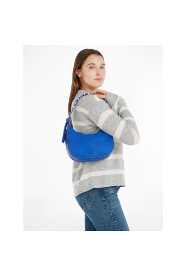Tommy Jeans Дамска чанта Tjw Bold Shoulder Bag AW0AW15433 Син - Mera.bg