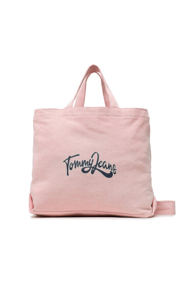 Tommy Jeans Дамска чанта Tjw Canvas Mini Tote Veg Dye AW0AW14590 Розов - Mera.bg