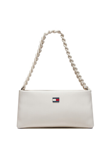 Tommy Jeans Дамска чанта Tjw City-Wide Shoulder Bag AW0AW15937 Ancient White YBH - Mera.bg