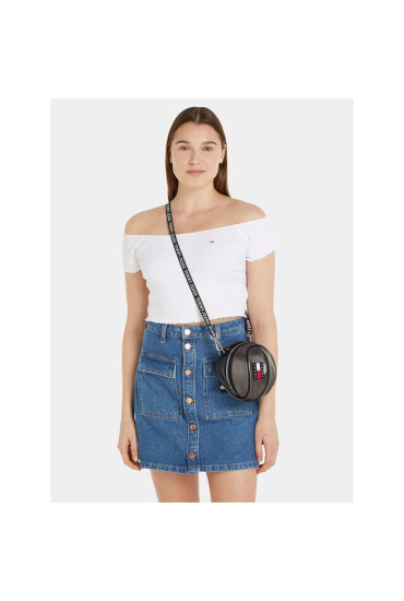 Tommy Jeans Дамска чанта Tjw Heritage B. Ball Bag Metal AW0AW15434 Сив - Mera.bg