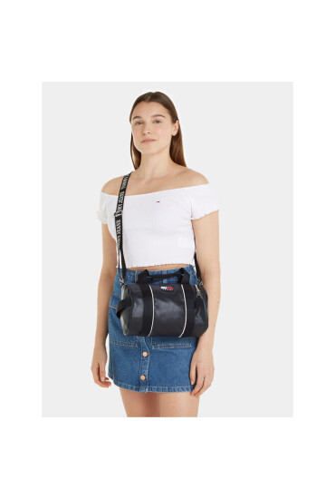 Tommy Jeans Дамска чанта Tjw Heritage Barrel Bag AW0AW15431 Черен - Mera.bg