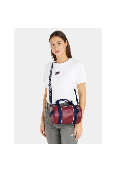 Tommy Jeans Дамска чанта Tjw Heritage Barrel Bag AW0AW15431 Син - Mera.bg