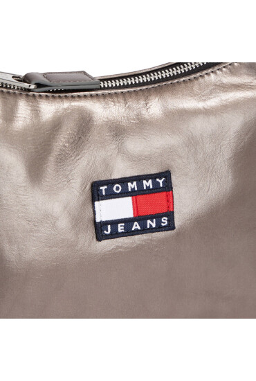 Tommy Jeans Дамска чанта Tjw Heritage Shoulder Bag Metal AW0AW15436 Сив - Mera.bg