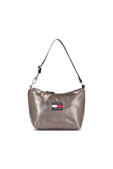 Tommy Jeans Дамска чанта Tjw Heritage Shoulder Bag Metal AW0AW15436 Сив - Mera.bg