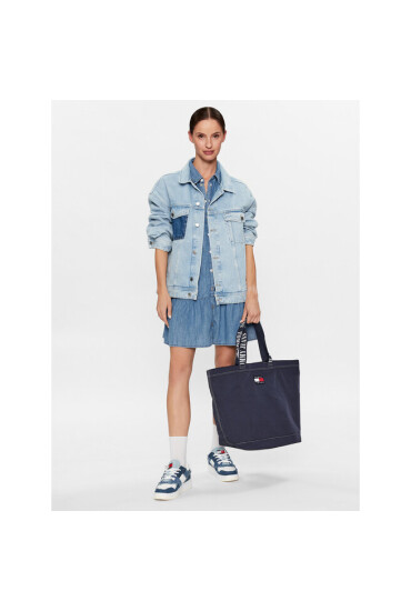 Tommy Jeans Дамска чанта Tjw Heritahe Tote AW0AW14960 Тъмносин - Mera.bg