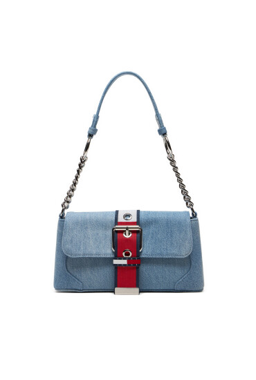 Tommy Jeans Дамска чанта Tjw Idol Shoulder Bag Denim AW0AW16694 Син - Mera.bg