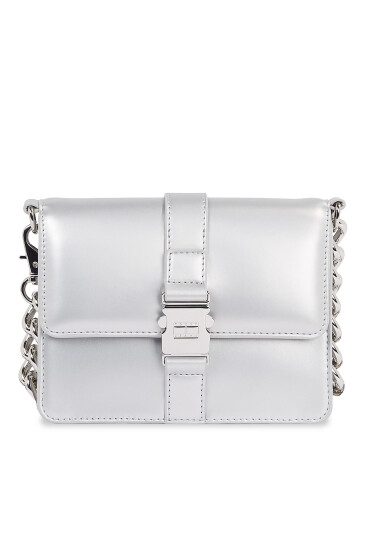 Tommy Jeans Дамска чанта Tjw Item Crossover Metallic AW0AW14971 Сребрист - Mera.bg