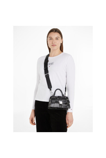 Tommy Jeans Дамска чанта Tjw Item Crossover Print AW0AW15650 Черен - Mera.bg