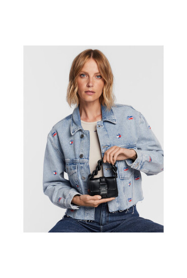 Tommy Jeans Дамска чанта Tjw Item Mini Chain Crossover AW0AW14066 Черен - Mera.bg