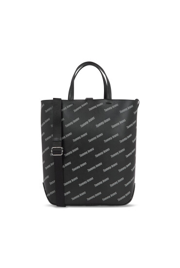 Tommy Jeans Дамска чанта Tjw Must Tote Aov Print AW0AW15646 Черен - Mera.bg