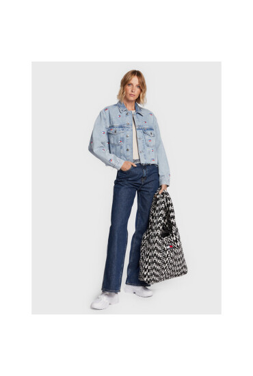 Tommy Jeans Дамска чанта Tjw x For You Shopper Bag Logoma AW0AW14423 Бял - Mera.bg