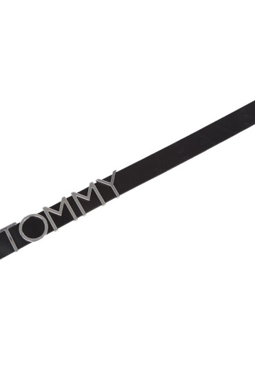 Tommy Jeans Дамски колан Tjw Bold Leather 3.0 AW0AW15487 Черен - Mera.bg