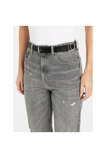 Tommy Jeans Дамски колан Tjw Bold Leather 3.0 AW0AW15487 Черен - Mera.bg