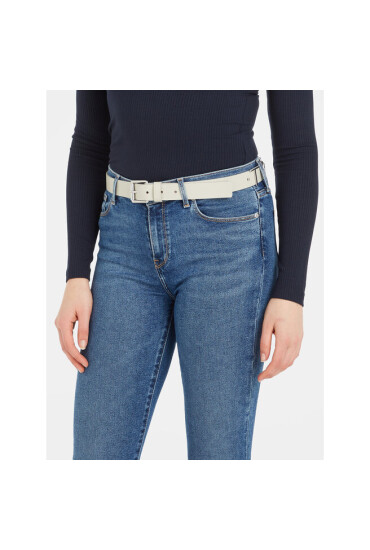 Tommy Jeans Дамски колан Tjw Bold Leather 3.0 AW0AW15487 Бежов - Mera.bg
