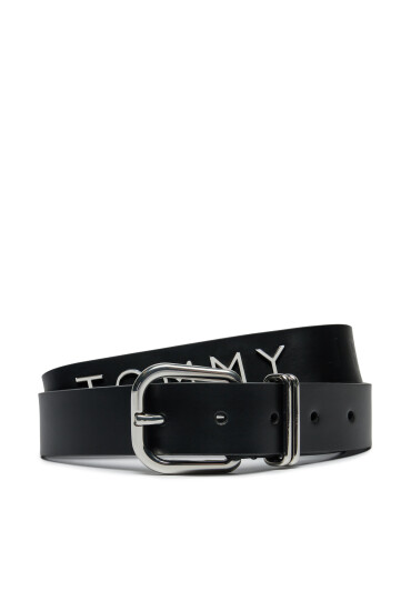 Tommy Jeans Дамски колан Tjw Bold Leather 3.0 AW0AW16255 Черен - Mera.bg