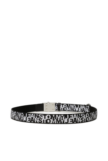 Tommy Jeans Дамски колан Tjw Fashion Webbing 3.0 AW0AW14613 Черен - Mera.bg