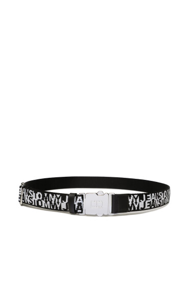 Tommy Jeans Дамски колан Tjw Fashion Webbing 3.0 AW0AW14613 Черен - Mera.bg