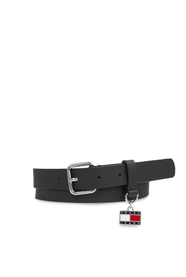 Tommy Jeans Дамски колан Tjw Hanging Plaque Leather 2.5 AW0AW15483 Черен - Mera.bg