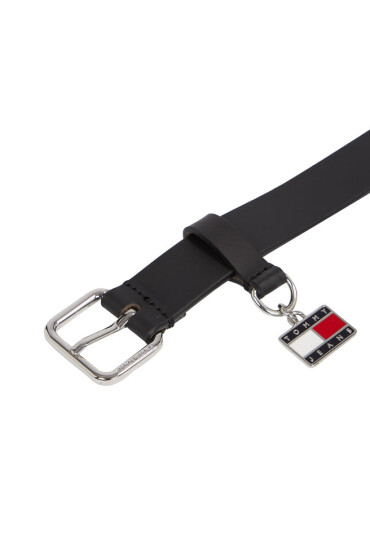 Tommy Jeans Дамски колан Tjw Hanging Plaque Leather 2.5 AW0AW15483 Черен - Mera.bg