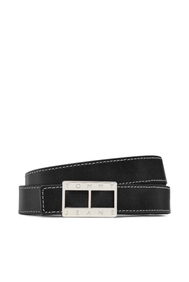 Tommy Jeans Дамски колан Tjw Heritage Leather 2.5 AW0AW14073 Черен - Mera.bg