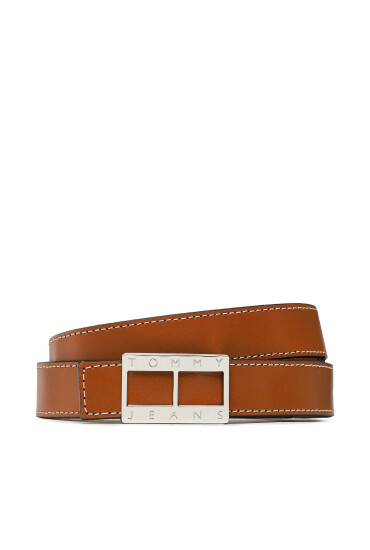 Tommy Jeans Дамски колан Tjw Heritage Leather 2.5 AW0AW14073 Кафяв - Mera.bg
