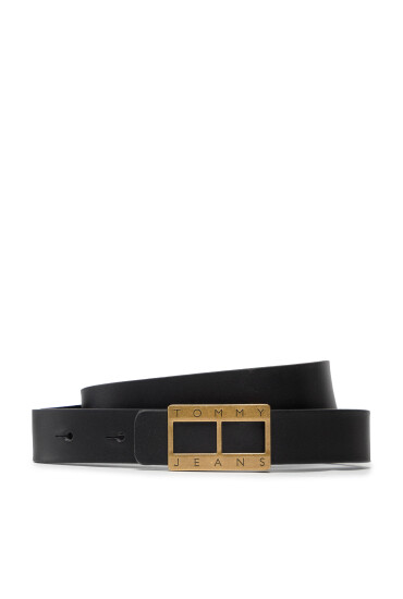 Tommy Jeans Дамски колан Tjw Logo Hardware HW AW0AW10880 Черен - Mera.bg