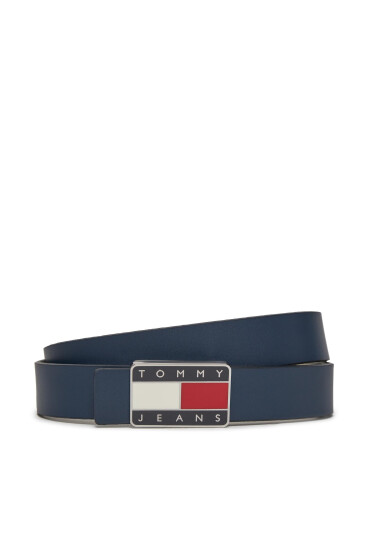 Tommy Jeans Дамски колан Tjw Rev. Leather AW0AW15838 Тъмносин - Mera.bg