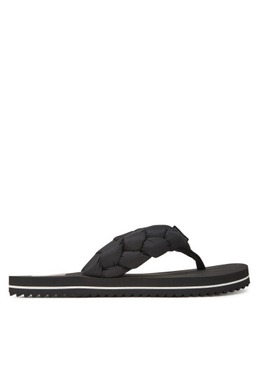 Tommy Jeans Джапанки Braided Thong Beach Sandal EN0EN02877 Черен - Mera.bg