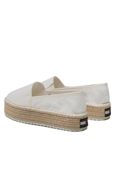 Tommy Jeans Еспадрили Flatform Espadrille EN0EN02078 Бял - Mera.bg