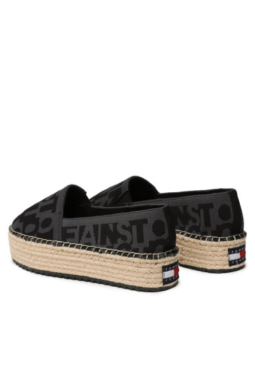 Tommy Jeans Еспадрили Logomania Espadrille EN0EN02079 Black 0GJ - Mera.bg